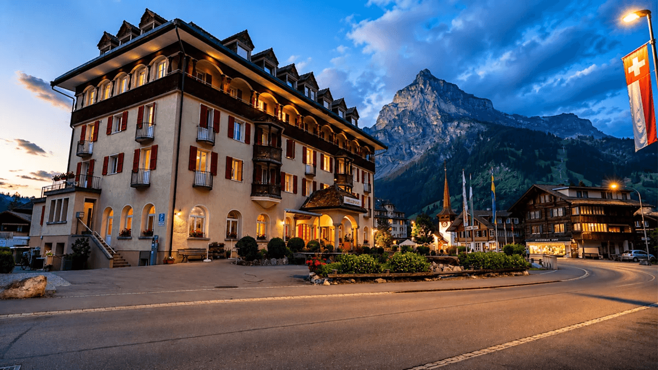 Kandersteg Switzerland Alpine Village Tour 4K