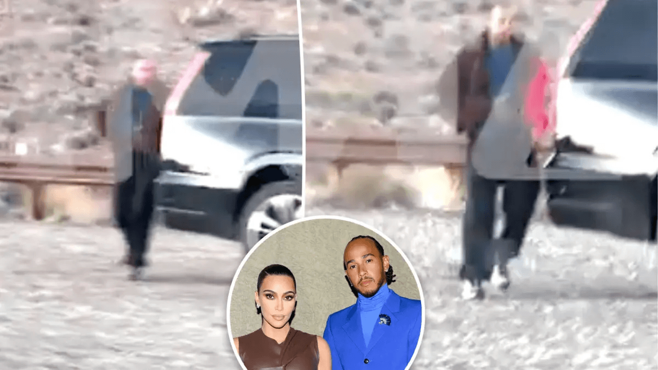 Kim Kardashian and Lewis Hamilton watch the desert sunset during romantic Arizona trip