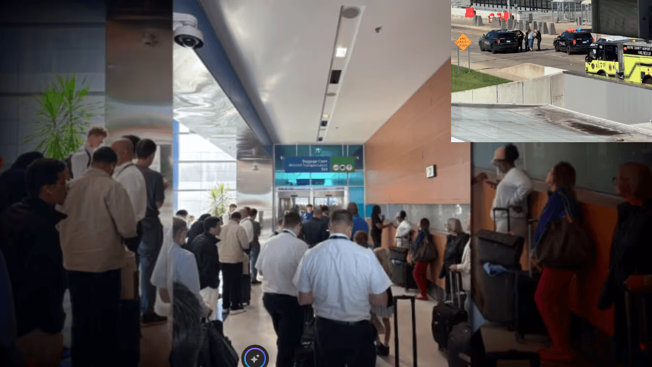 Travelers describe panic after car crashes into Detroit Metro Airport terminal