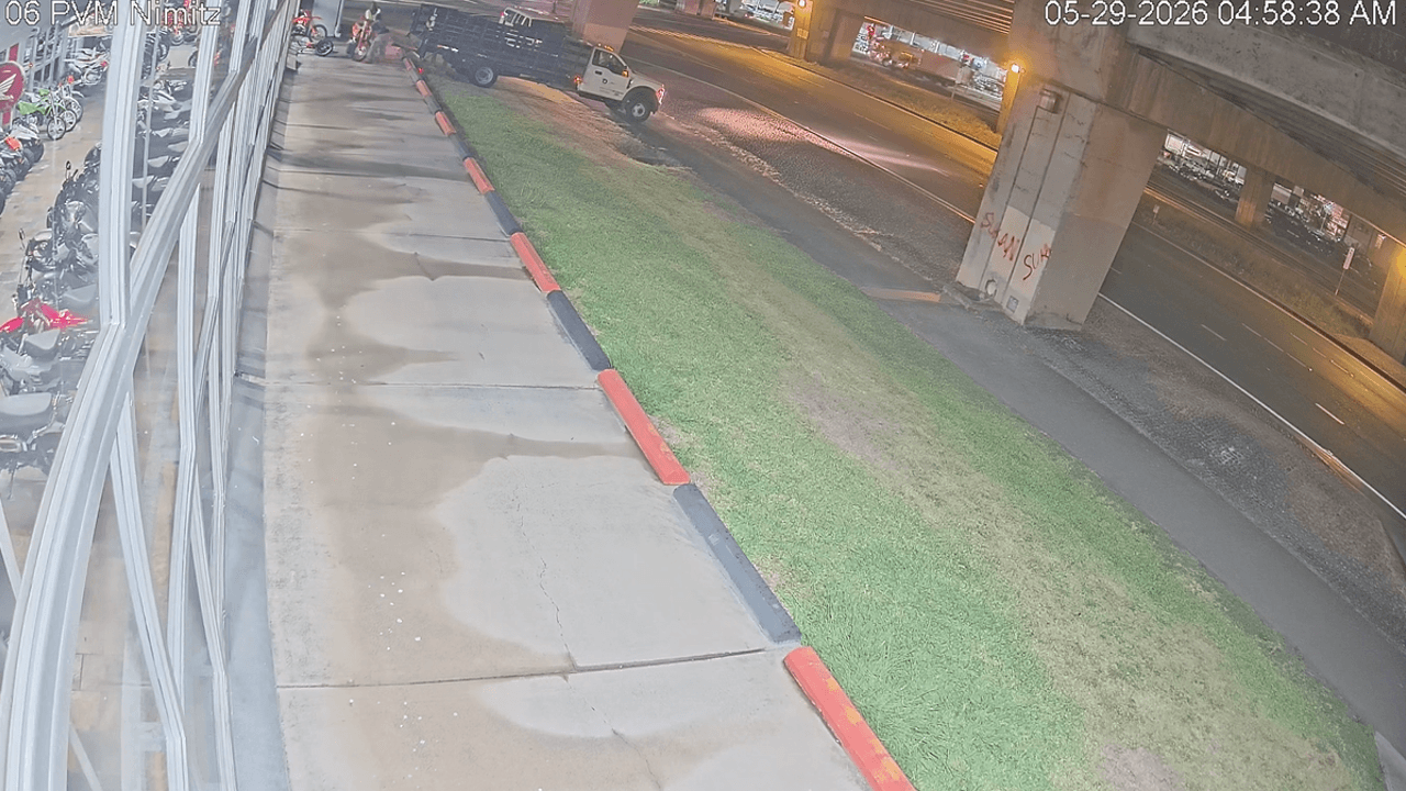 Caught on camera: Truck smashes into Honolulu motorcycle dealership