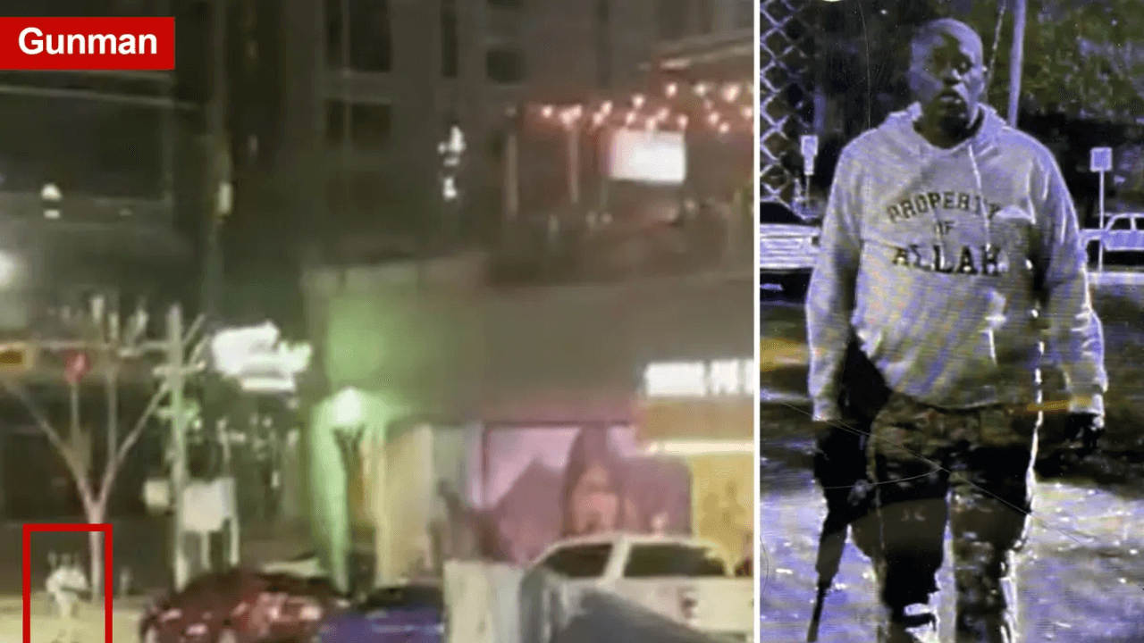 Horrifying video shows moment deranged Senegalese mass shooter opens fire outside Austin bar