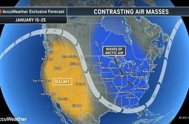Arctic blast threatens to unleash bitterly cold air across East, South